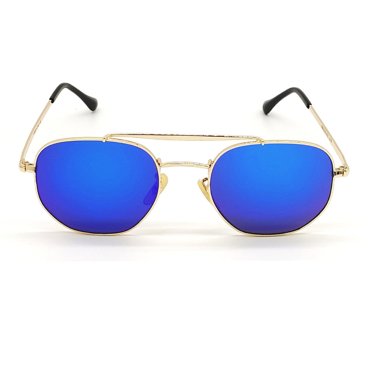 Daytona 3648 Square Sunglasses (SUN-RN-3648-BLU3GLD-M) SWASTIK CREATIONS The Trend Point