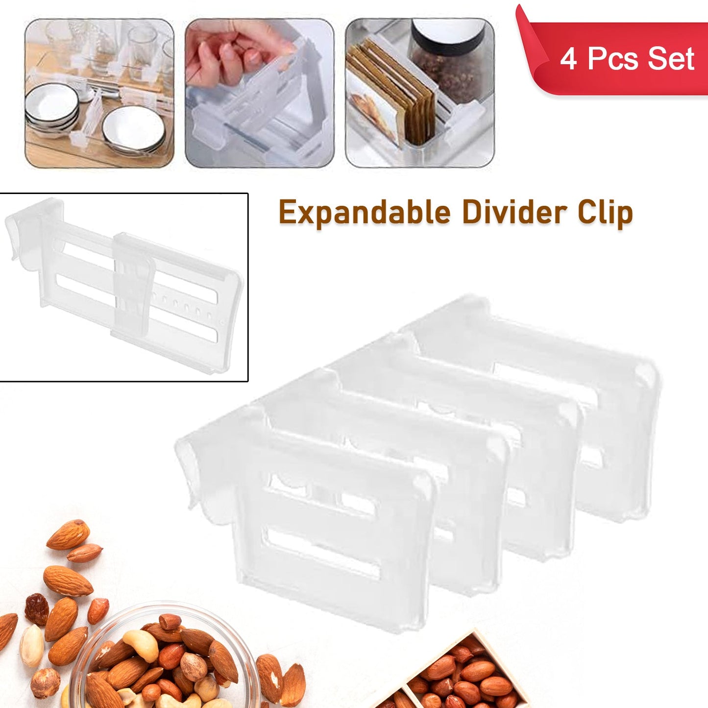 Refrigerator Internal Drawer Shelf Divider Clip SWASTIK CREATIONS The Trend Point