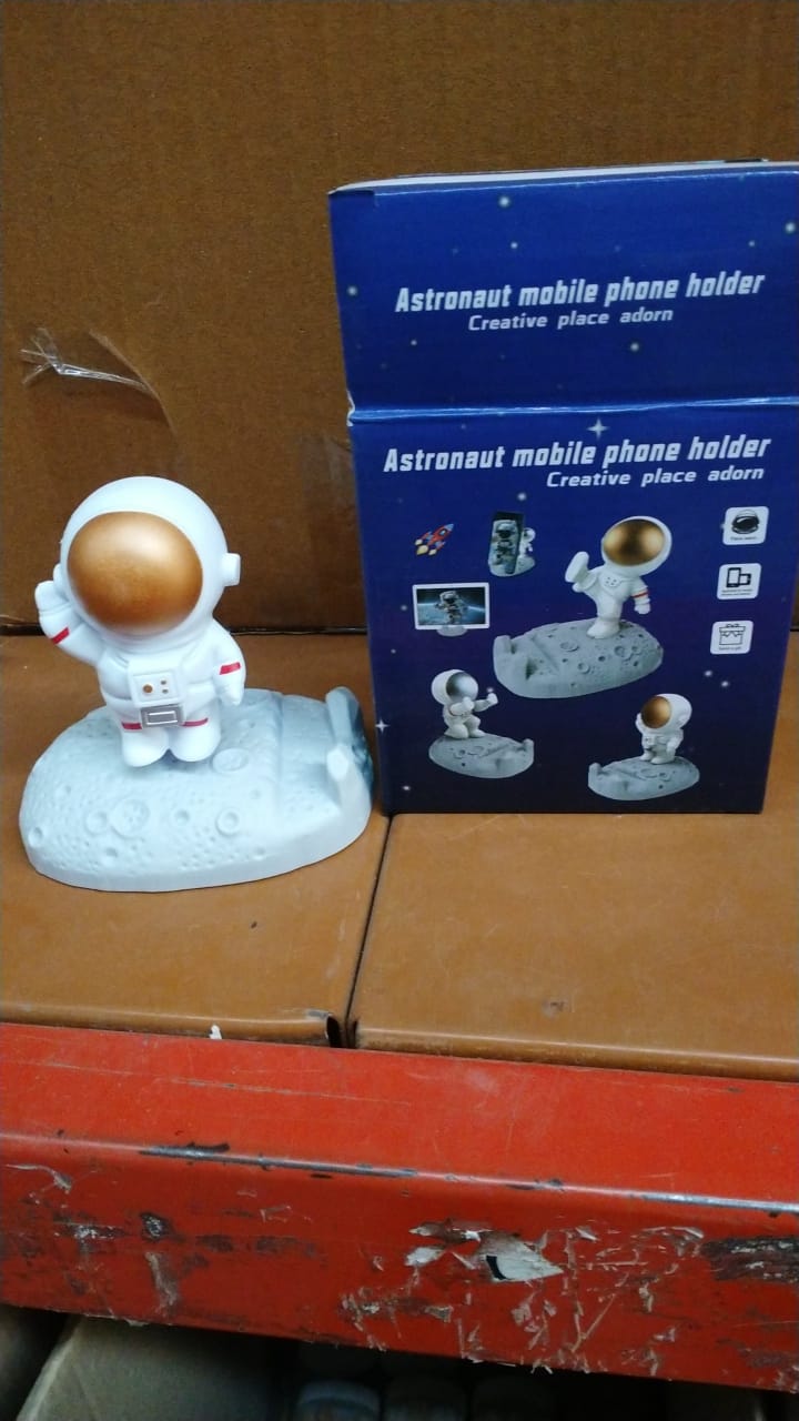 Mobile Holder Astronaut Phone Stand Planet Creative Fun 3D Design (1 Pc / Mix Design) SWASTIK CREATIONS The Trend Point