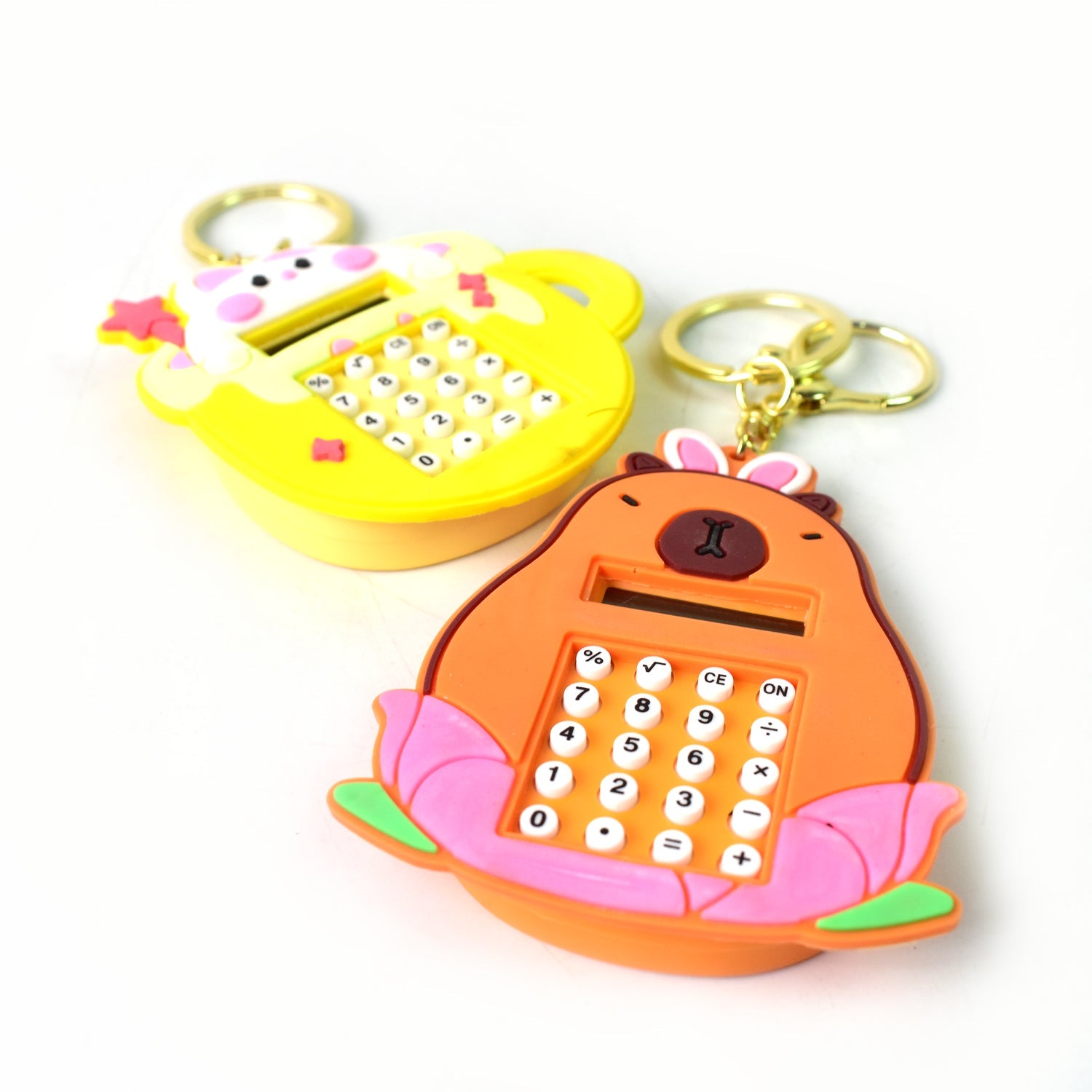 Mini Digital calculator Keychain (1 pc / Mix Design)