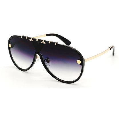 Black portofino Aviator Sunglasses (SUN-LV-1058-BLK2GLD)