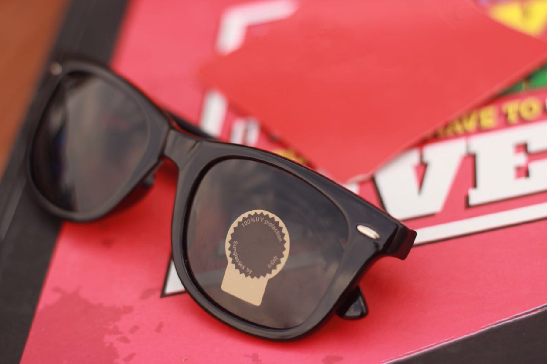 Black Fangpo Square Sunglasses (SUN-RN-2140-BLK1BLK-M)