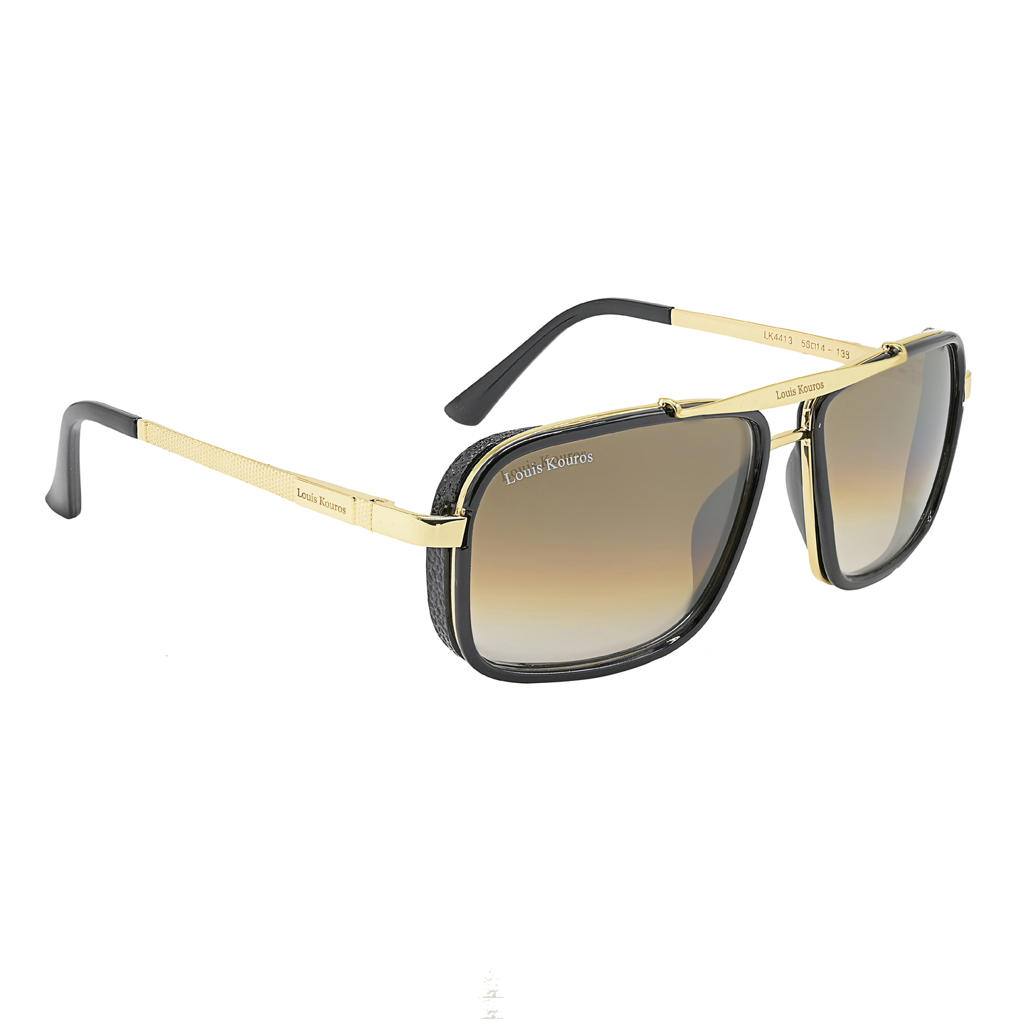 Brown Cayenne Square Sunglasses (SUN-LK-4413-BRN2GLD-M) SWASTIK CREATIONS The Trend Point