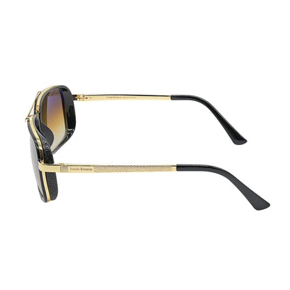 Brown Cayenne Square Sunglasses (SUN-LK-4413-BRN2GLD-M)