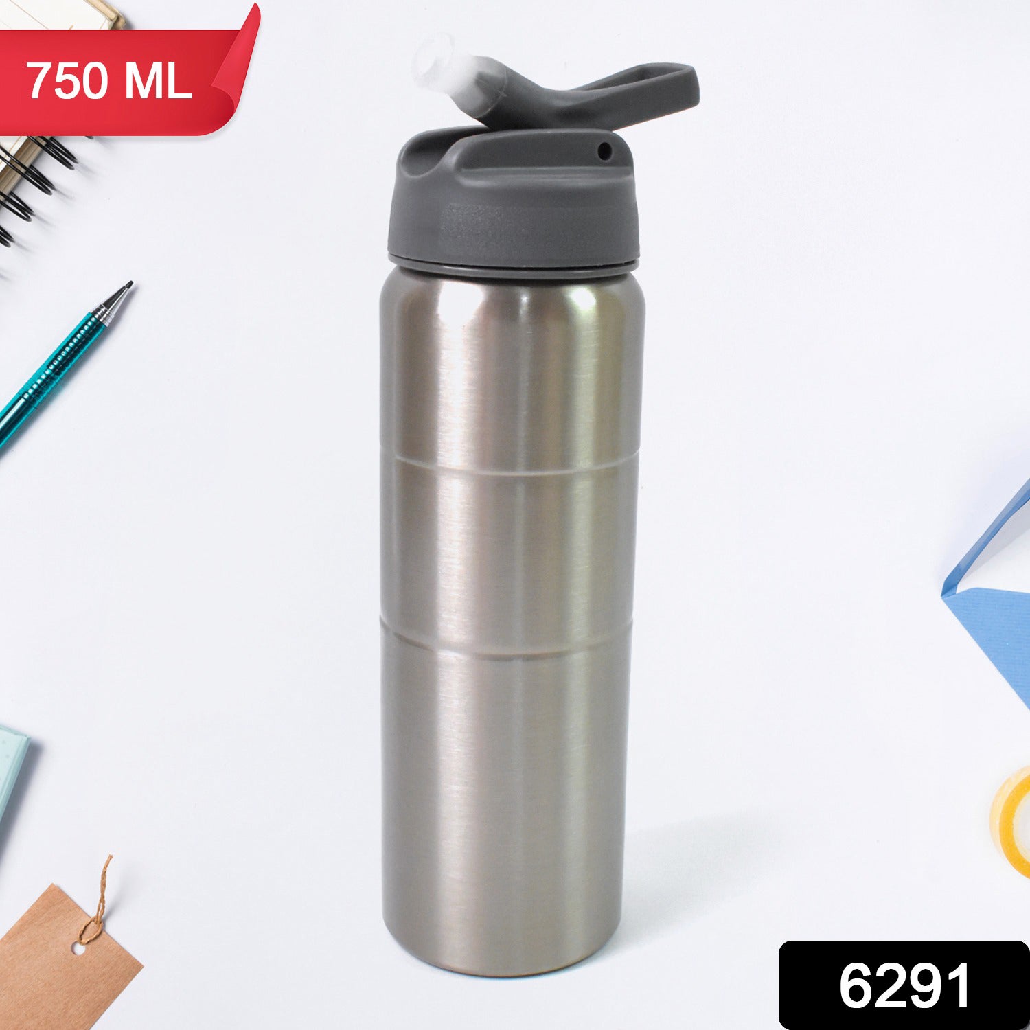 Steel Water Bottle | Fridge Water Bottle with straw (750ML)