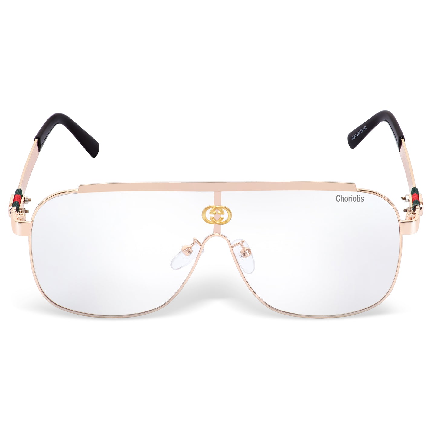 Clear(Transparent) Ghostman Square Sunglasses (SUN-CT-0039-CLR5GLD) - SWASTIK CREATIONS The Trend Point SWASTIK CREATIONS The Trend Point