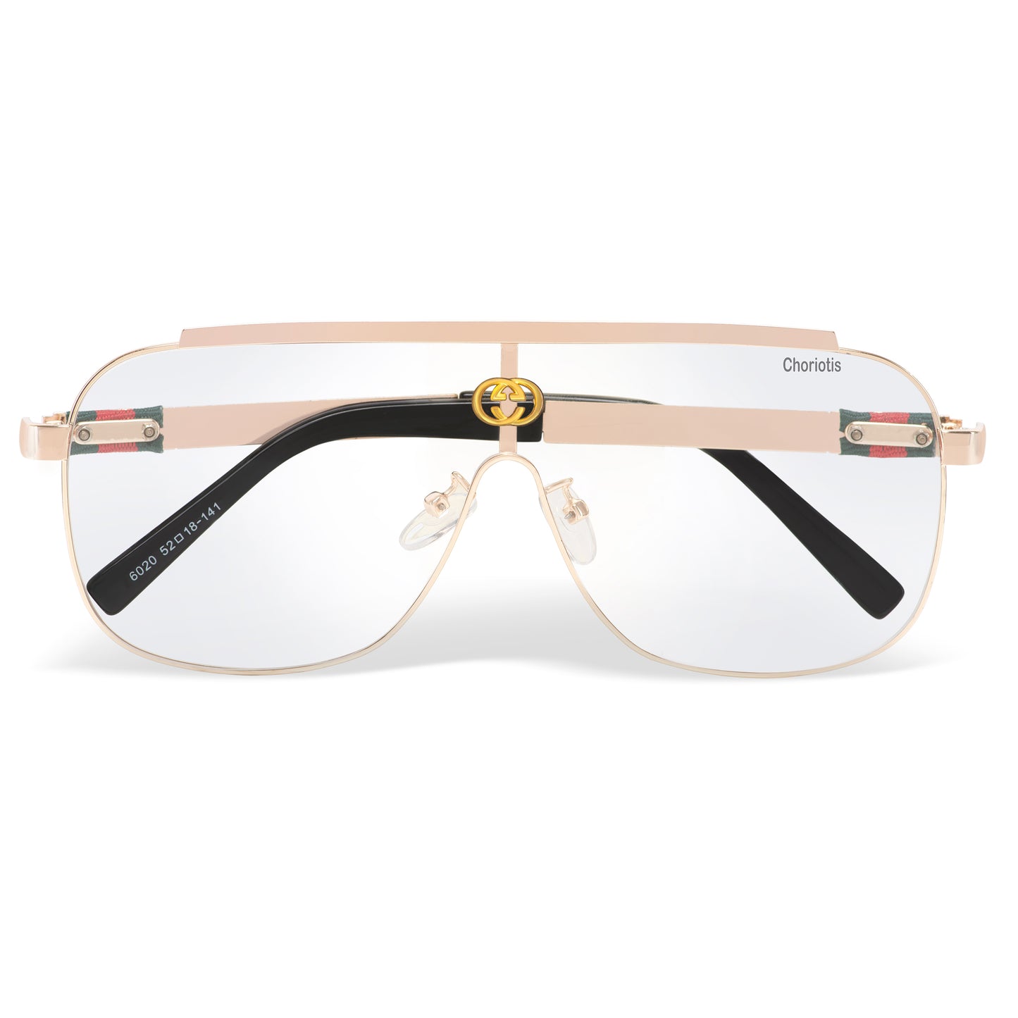 Clear(Transparent) Ghostman Square Sunglasses (SUN-CT-0039-CLR5GLD) - SWASTIK CREATIONS The Trend Point SWASTIK CREATIONS The Trend Point