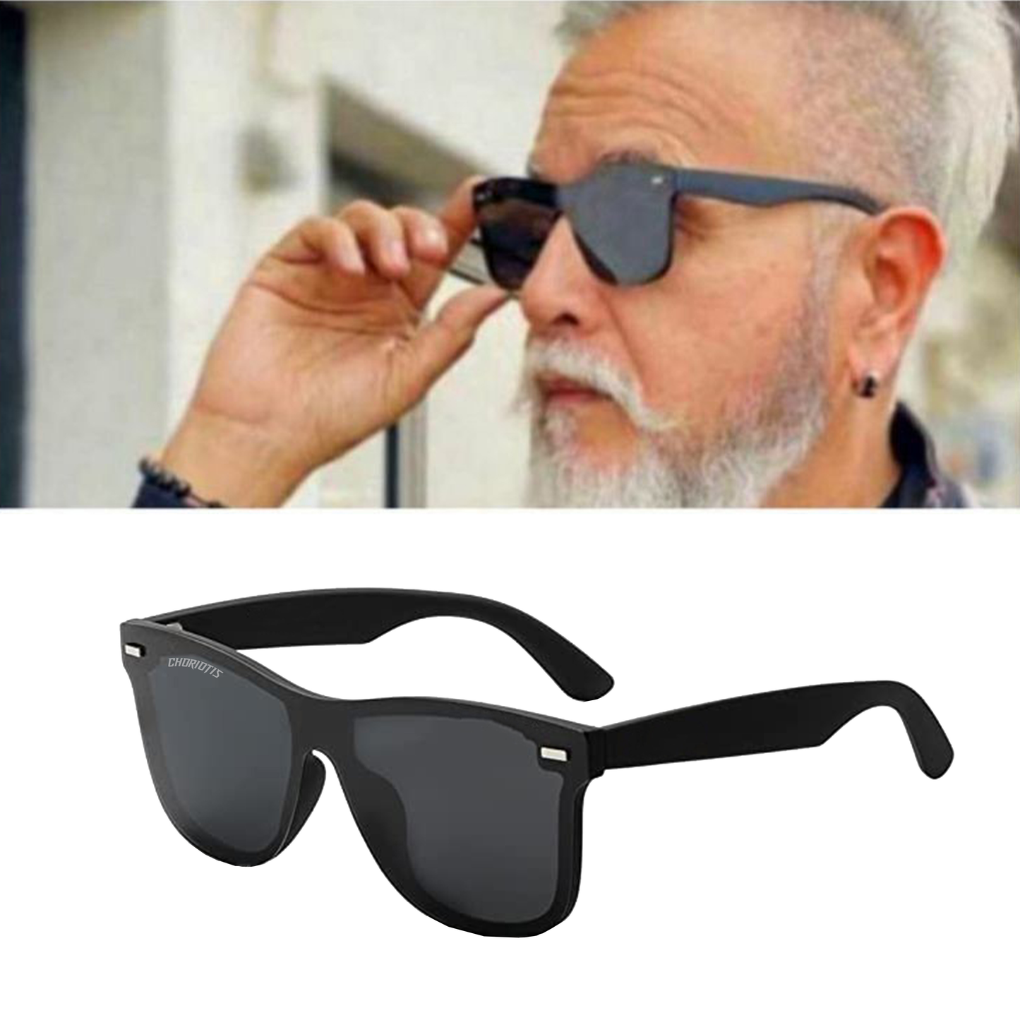 Black Smyder Square Sunglasses (SUN-CT-0650-BLK1BLK-P) - SWASTIK CREATIONS The Trend Point SWASTIK CREATIONS The Trend Point