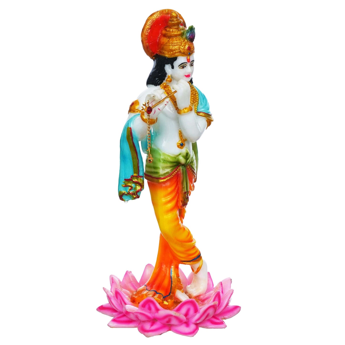 Krishna Playing Flute Statue (11.25 Inches) (MK-1) SWASTIK CREATIONS The Trend Point