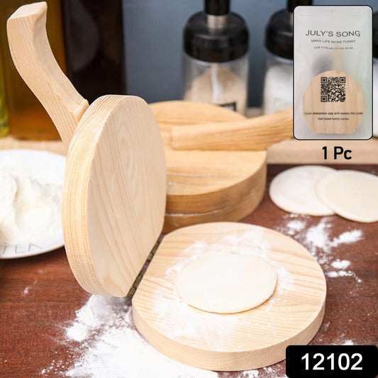 Small Wooden Dumpling Press Tool Tortilla Press Dough Dumpling