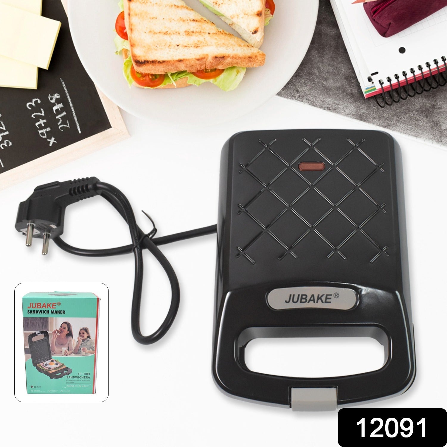 Sandwich Maker Makes Sandwich Non-Stick Plates (1 Pc / 500w)