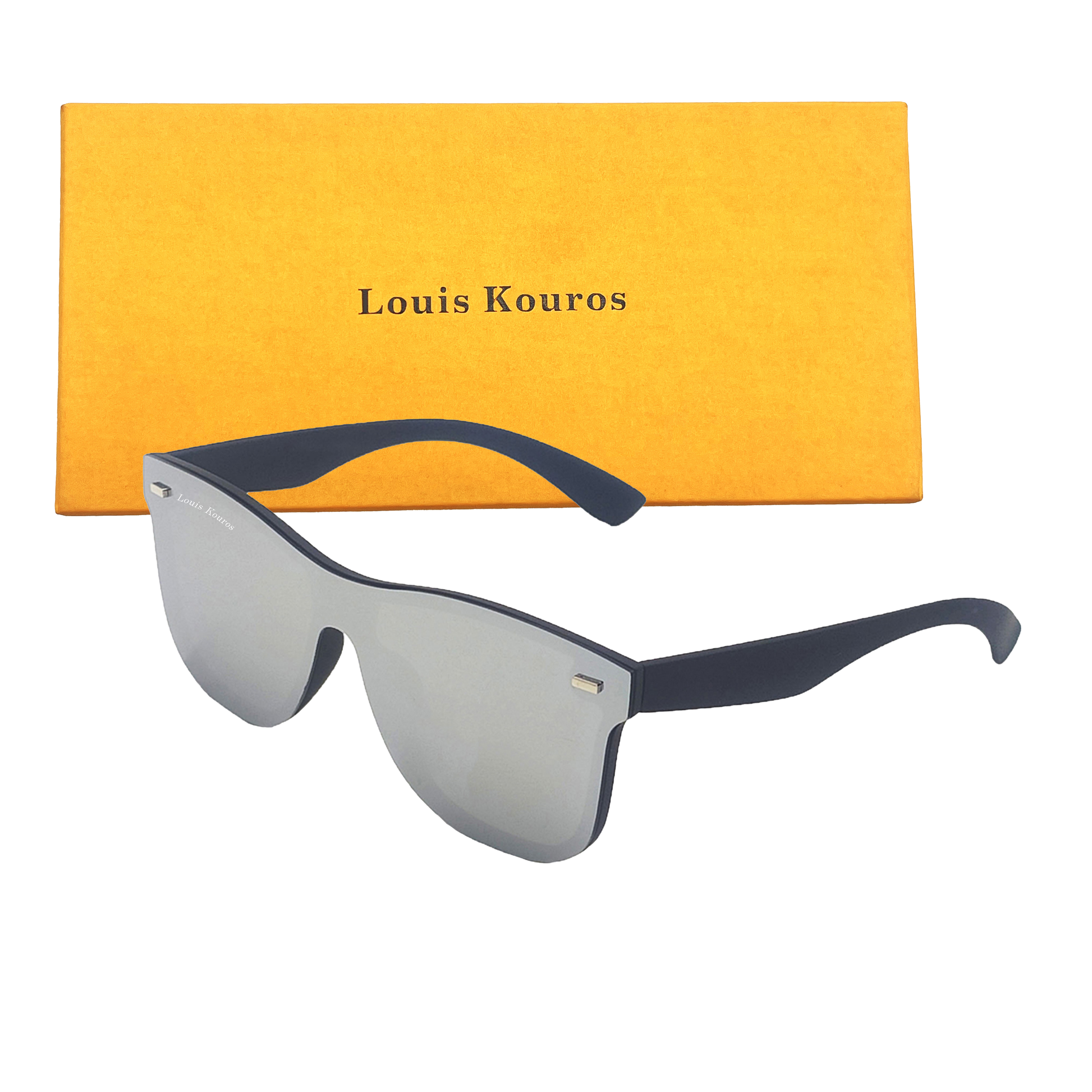 Silver Spugb Square Premium Sunglasses (SUN-LK-0650-SIL3BLK-P)