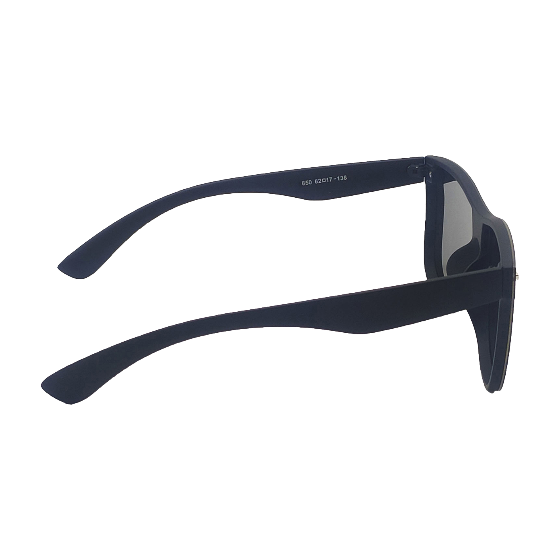 Silver Spugb Square Premium Sunglasses (SUN-LK-0650-SIL3BLK-P)