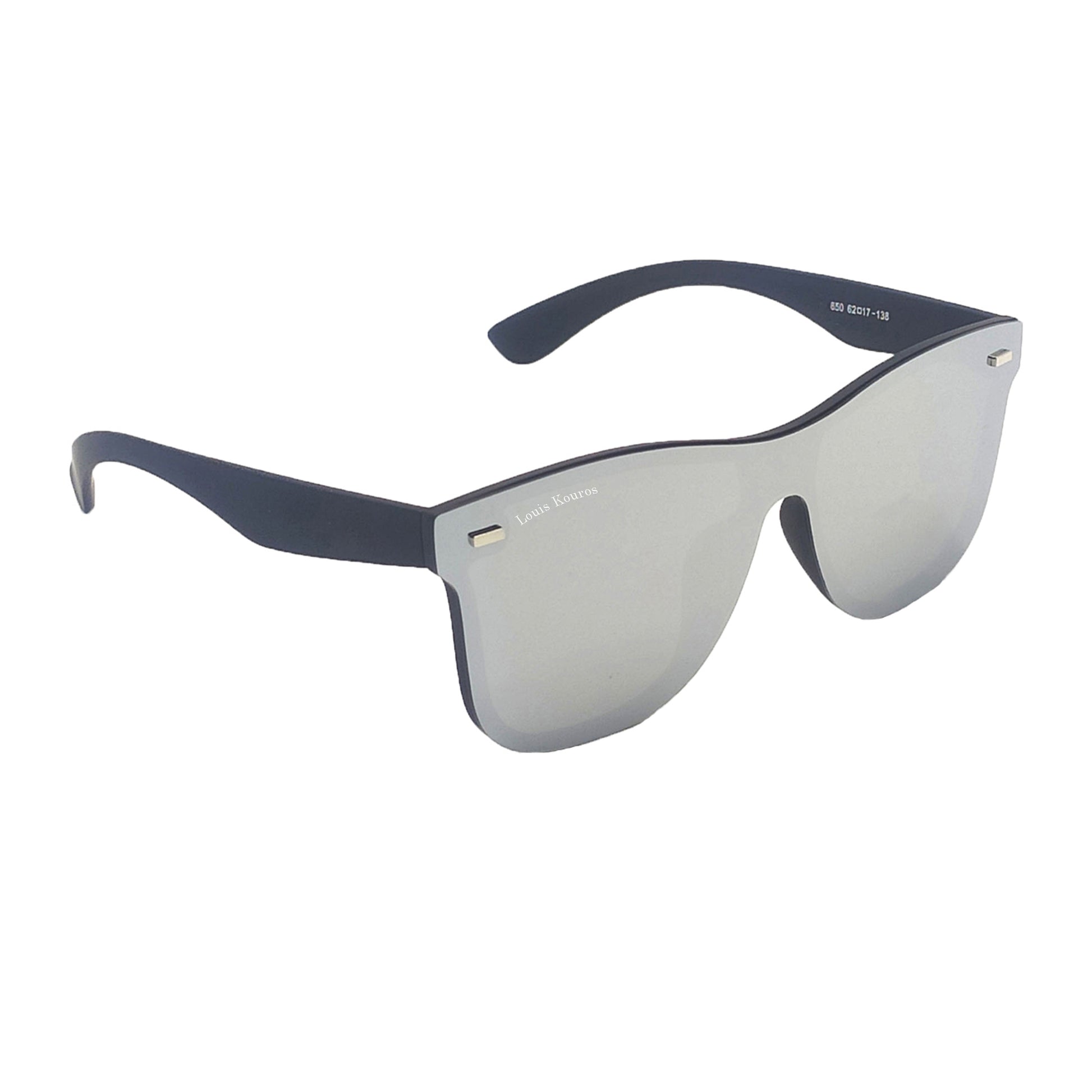 Silver Spugb Square Premium Sunglasses (SUN-LK-0650-SIL3BLK-P)