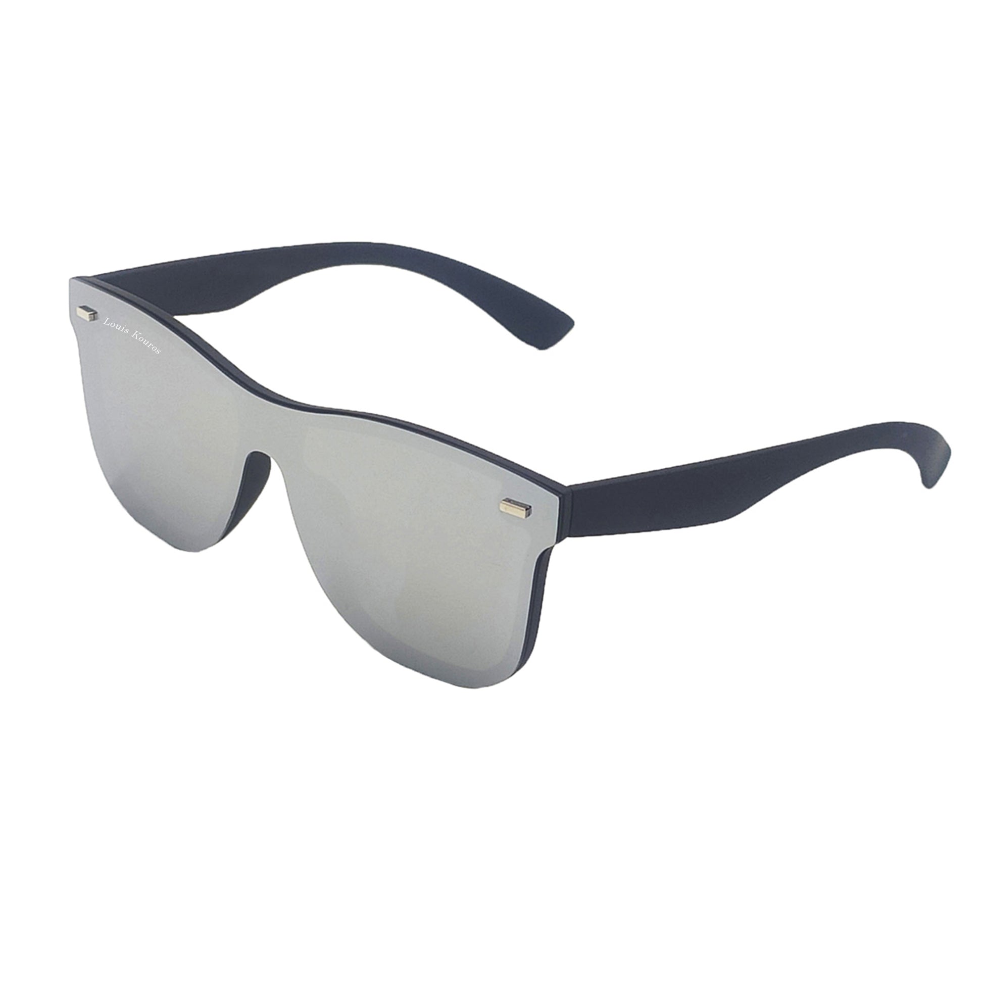 Silver Spugb Square Premium Sunglasses (SUN-LK-0650-SIL3BLK-P)