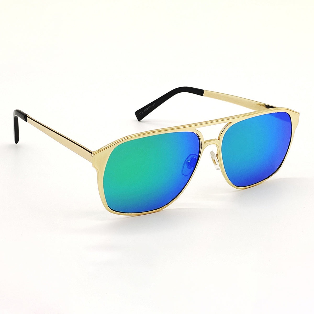 Aqua Green MECH BEASTS Square Sunglasses (SUN-LC-0144-AQG3GLD) - SWASTIK CREATIONS The Trend Point SWASTIK CREATIONS The Trend Point