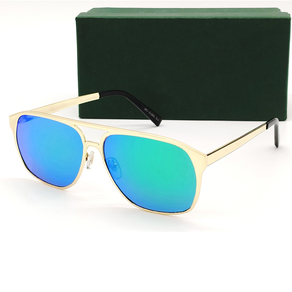 Aqua Green MECH BEASTS Square Sunglasses (SUN-LC-0144-AQG3GLD) - SWASTIK CREATIONS The Trend Point SWASTIK CREATIONS The Trend Point