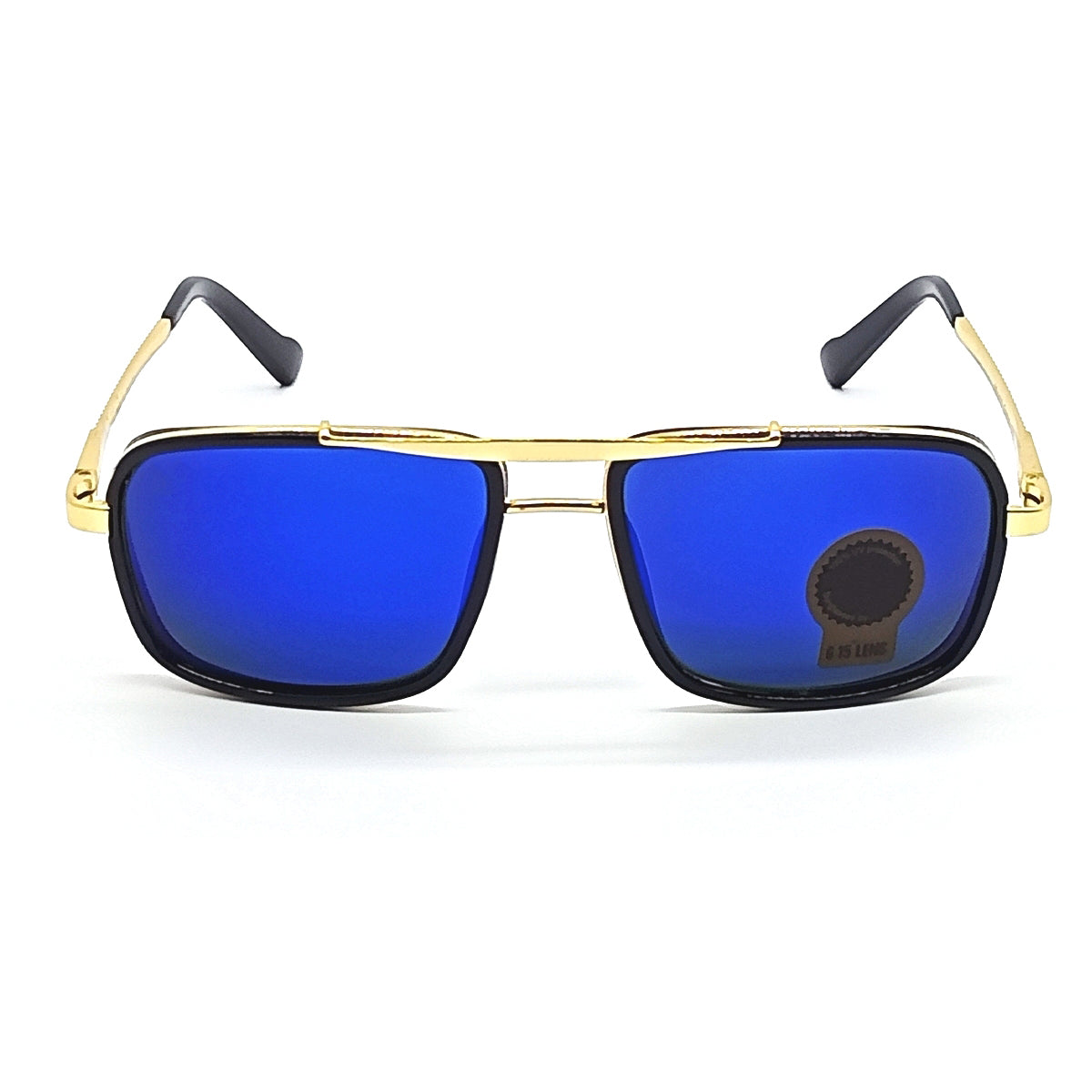 Madarian 4413 Square Sunglasses (SUN-RN-4413-BLU3GLD-M) SWASTIK CREATIONS The Trend Point