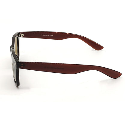 Brown Fangpo Square Sunglasses (SUN-RN-2140-BRN1BRN-M)