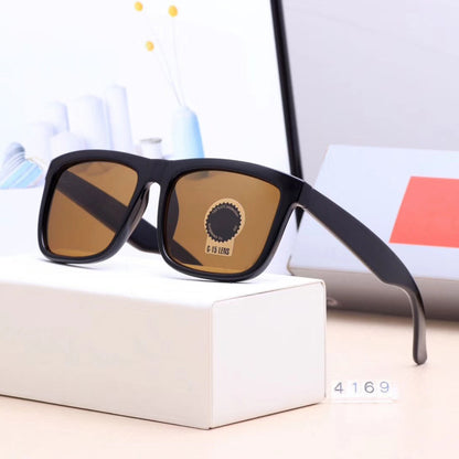 Brown Fangpo Square Sunglasses (SUN-RN-2140-BRN1BRN-M)