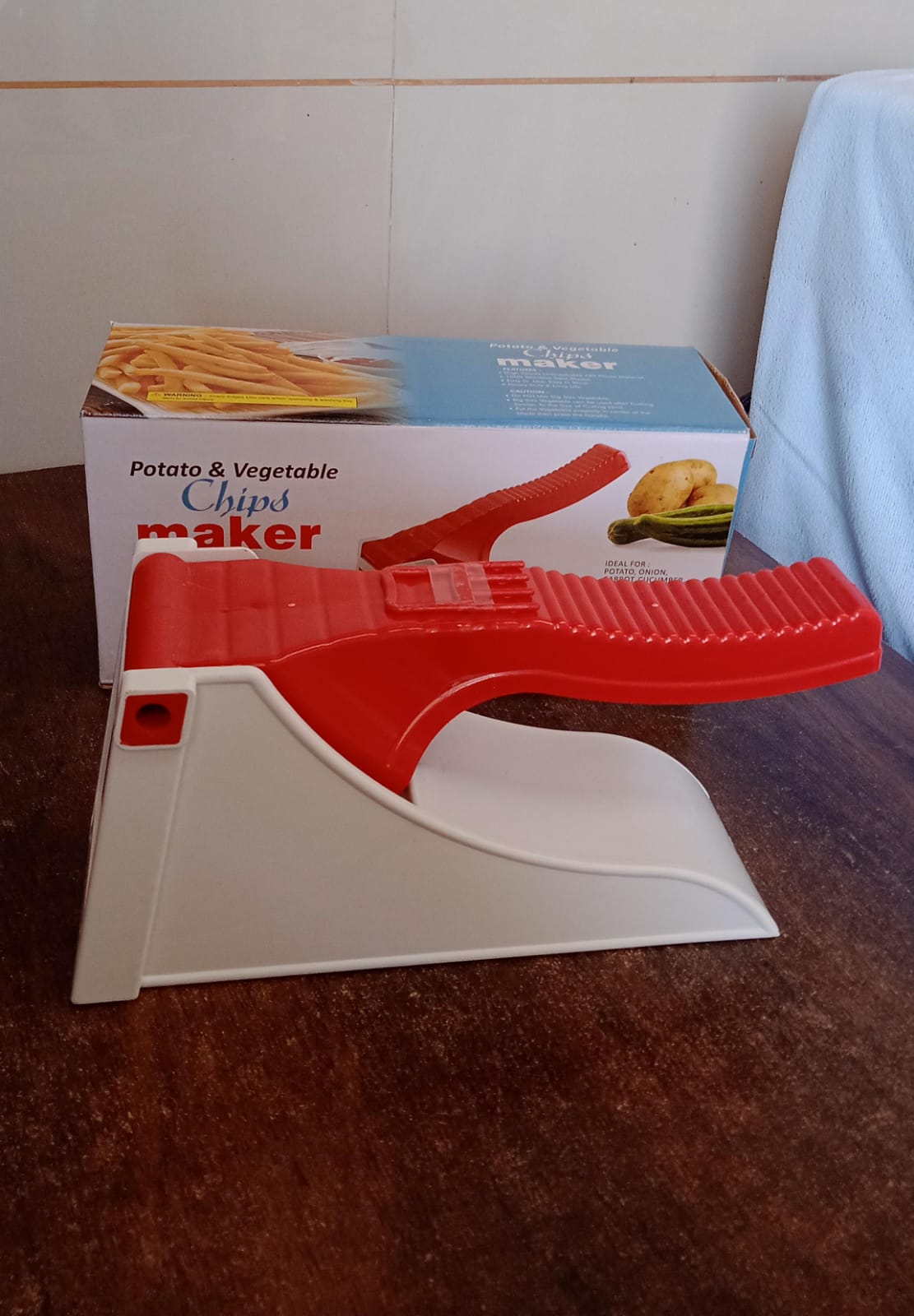 Plastic Potato & Vegetable Chips Maker (1 Pc) SWASTIK CREATIONS The Trend Point