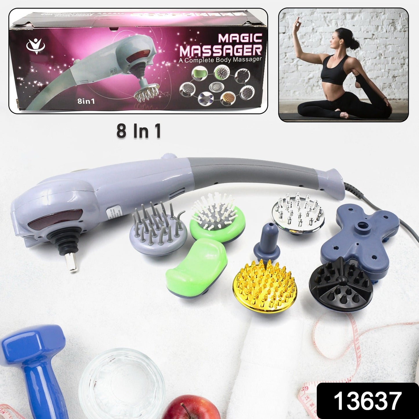 Electric 8 In 1 Full Body Massager SWASTIK CREATIONS The Trend Point