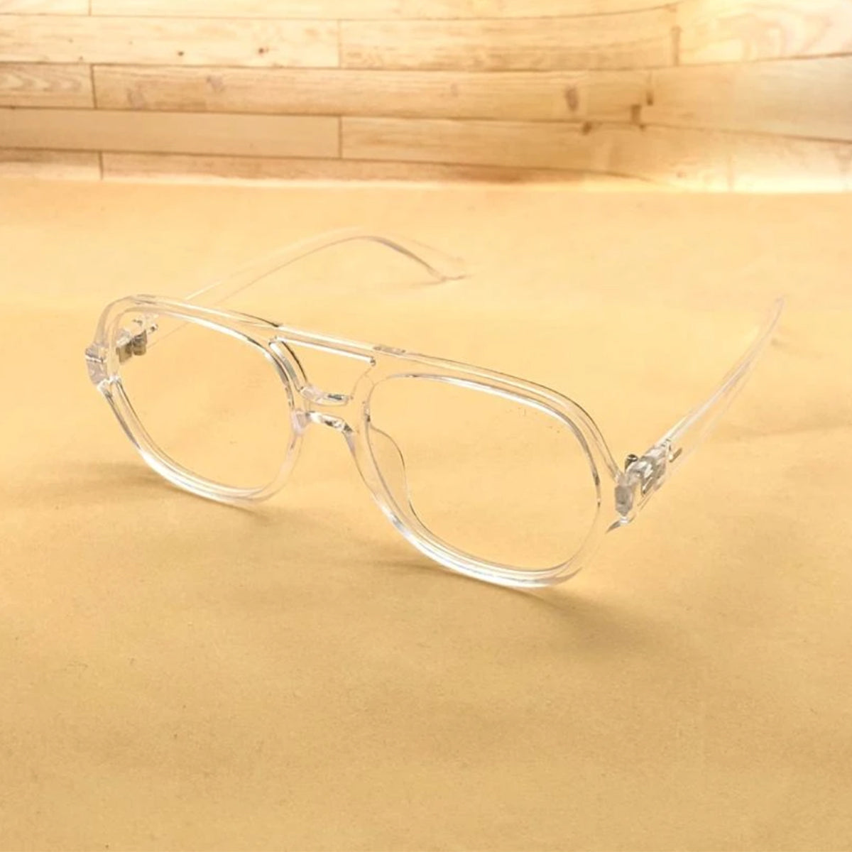 Clear(Transparent) GTA Square Sunglasses (SUN-GC-3340-CLR5CLR)