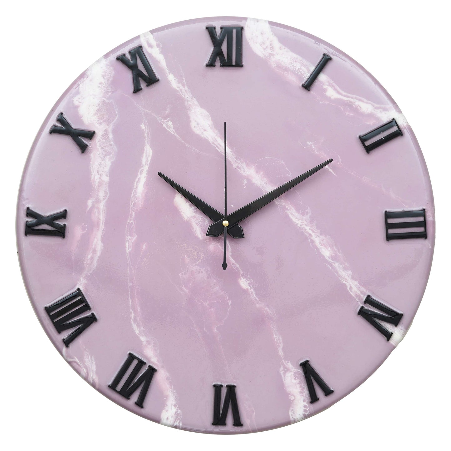 Swastik Trend Point Exquisite Wooden Handmade Wall Clock Pink With White  Printed Acrylic Wall Clock for Home & Office Decorative Big Size Clock (16 Inch) SWASTIK CREATIONS The Trend Point