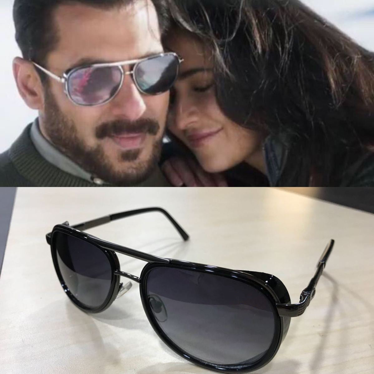 Black Speciale Oval Sunglasses (SUN-LC-0179-BLK2BLK) - SWASTIK CREATIONS The Trend Point SWASTIK CREATIONS The Trend Point