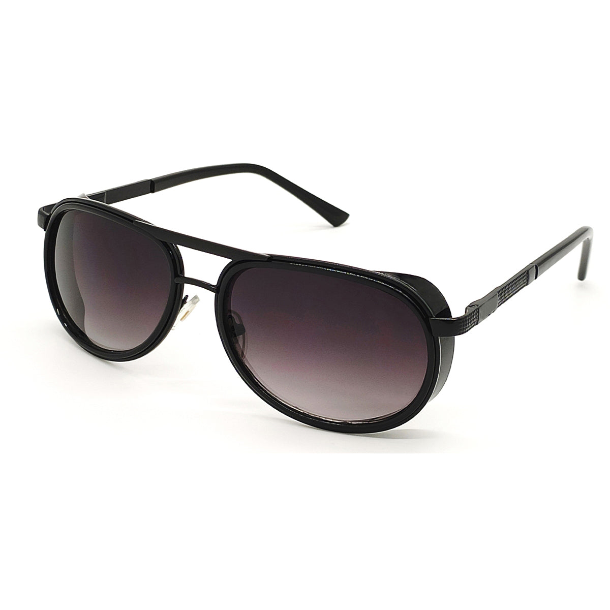 Black Speciale Oval Sunglasses (SUN-LC-0179-BLK2BLK) - SWASTIK CREATIONS The Trend Point SWASTIK CREATIONS The Trend Point