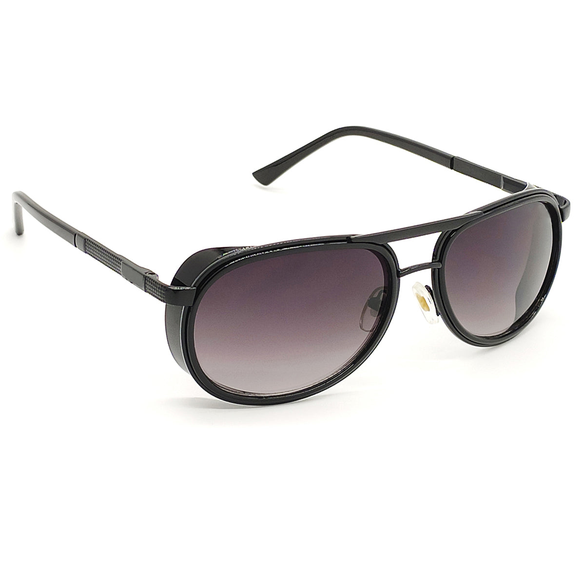 Black Speciale Oval Sunglasses (SUN-LC-0179-BLK2BLK) - SWASTIK CREATIONS The Trend Point SWASTIK CREATIONS The Trend Point