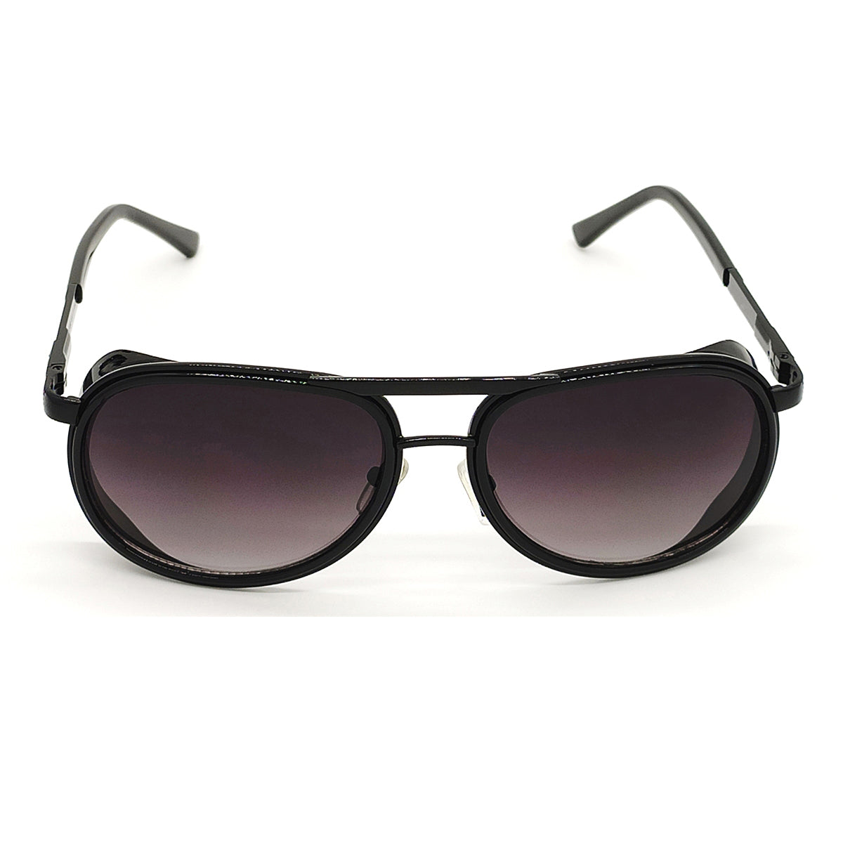 Black Speciale Oval Sunglasses (SUN-LC-0179-BLK2BLK) - SWASTIK CREATIONS The Trend Point SWASTIK CREATIONS The Trend Point