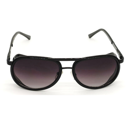 Black Speciale Oval Sunglasses (SUN-LC-0179-BLK2BLK) - SWASTIK CREATIONS The Trend Point