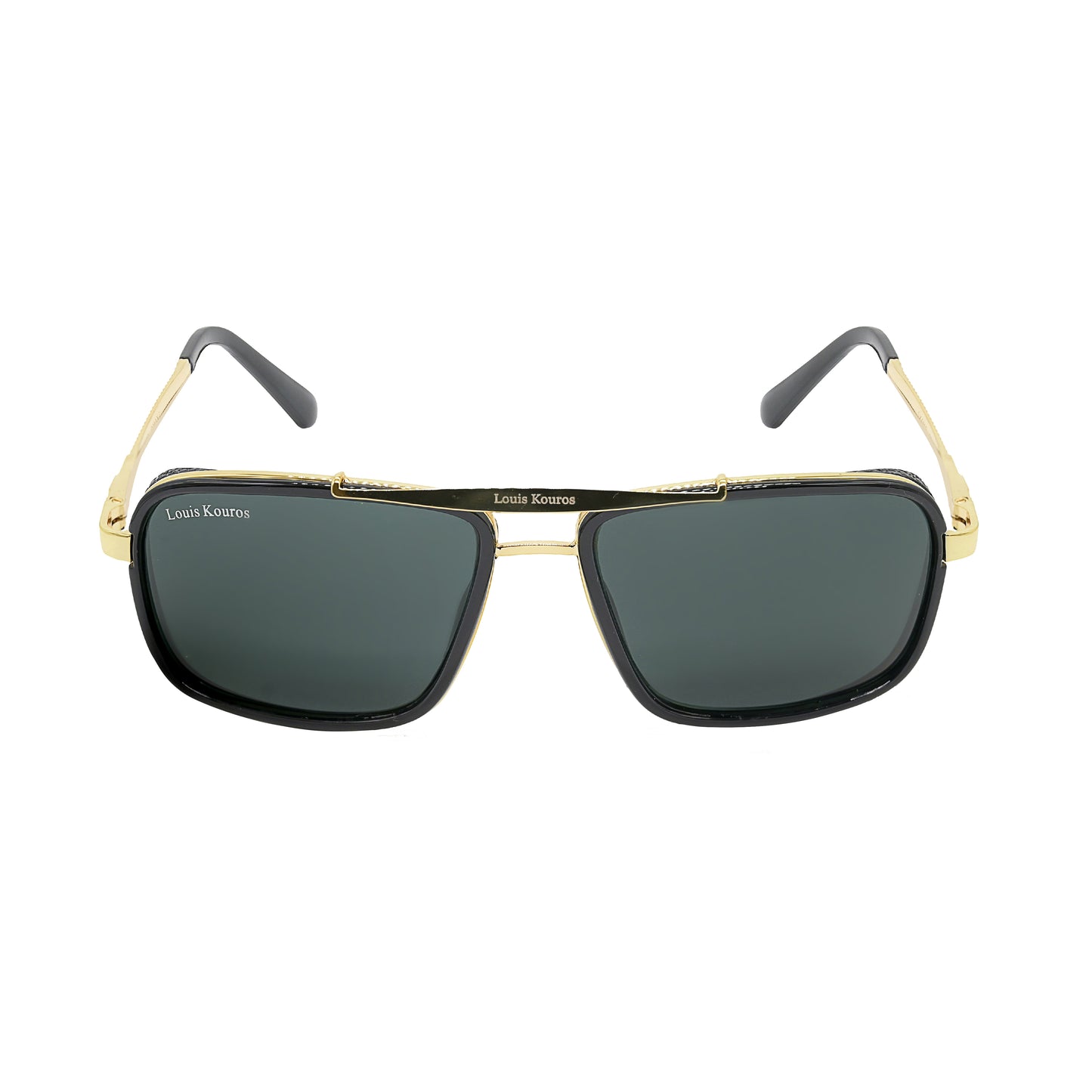 Black Cayenne Square Sunglasses (SUN-LK-4413-BLK1GLD-M) SWASTIK CREATIONS The Trend Point