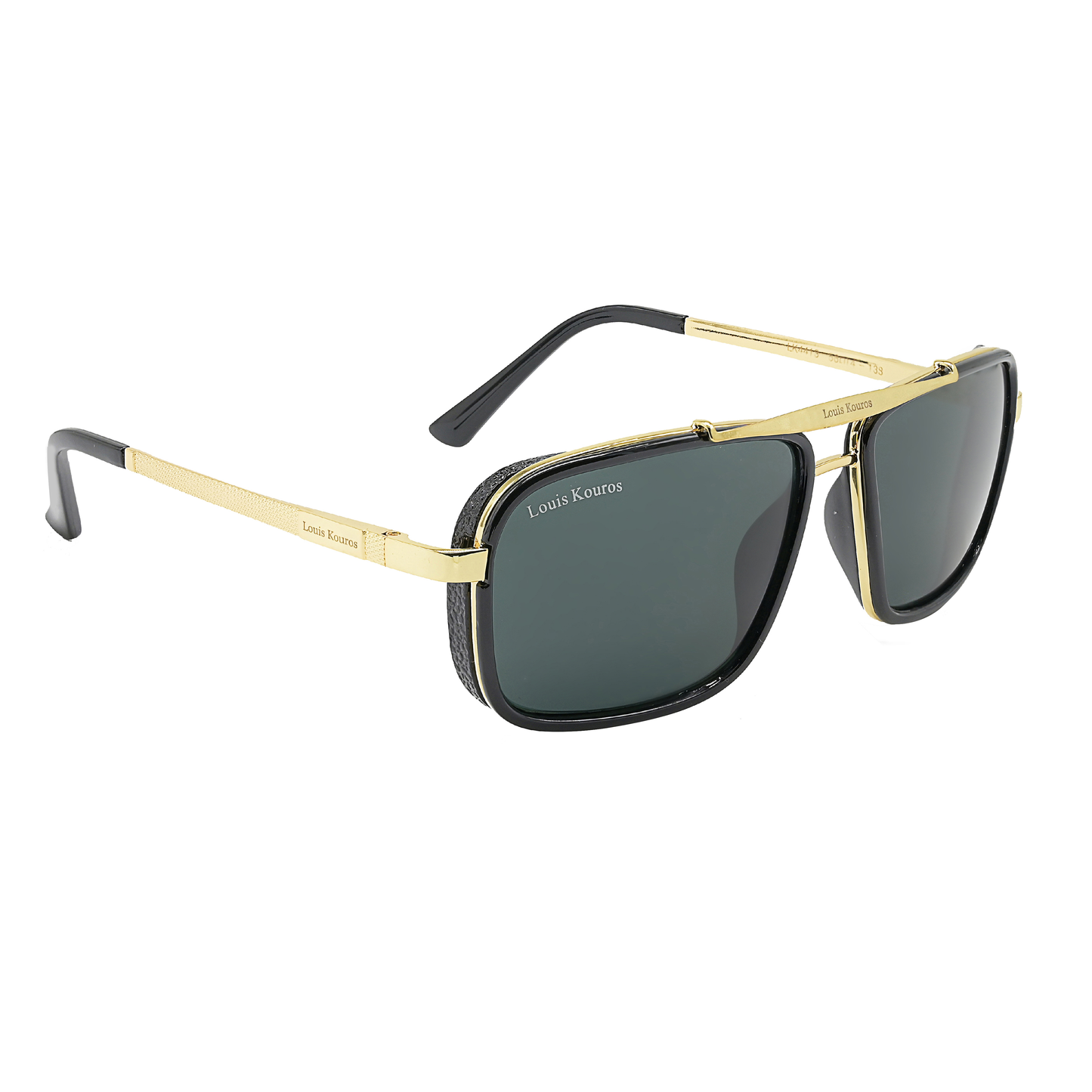 Black Cayenne Square Sunglasses (SUN-LK-4413-BLK1GLD-M) SWASTIK CREATIONS The Trend Point