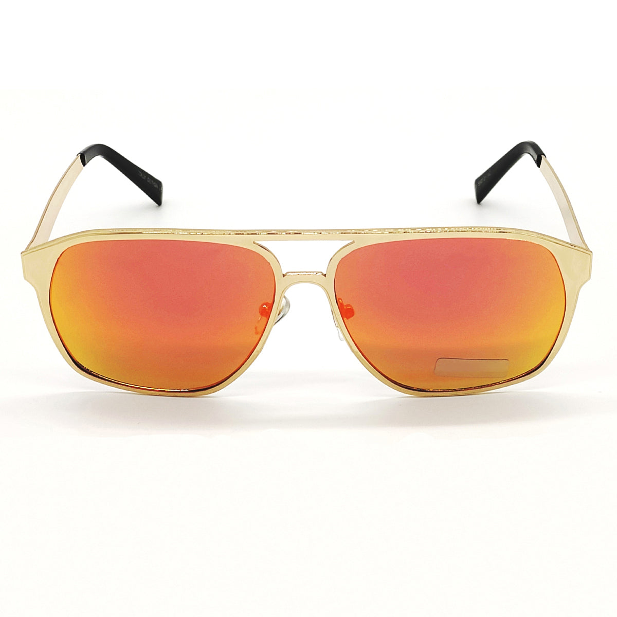 Orange MECH BEASTS Square Sunglasses (SUN-LC-0144-ORG3GLD) - SWASTIK CREATIONS The Trend Point SWASTIK CREATIONS The Trend Point