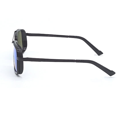 LEGEND 4413 Square Sunglasses (SUN-RN-4413-AQG3BLK-P)