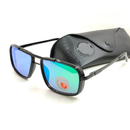 LEGEND 4413 Square Sunglasses (SUN-RN-4413-AQG3BLK-P)