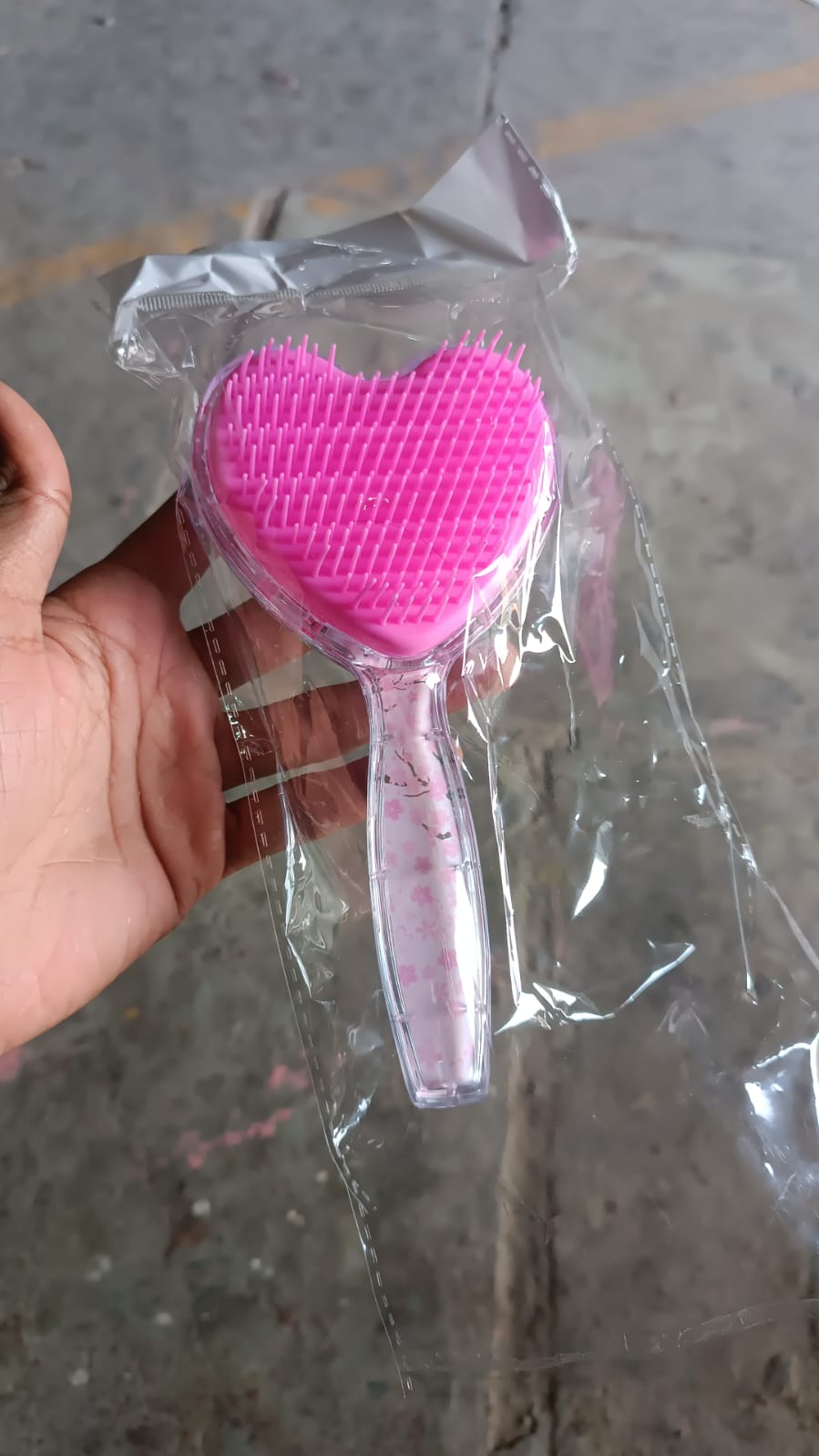 Heart Shape Hair Brush Massage Shower Comb (1 Pc) SWASTIK CREATIONS The Trend Point