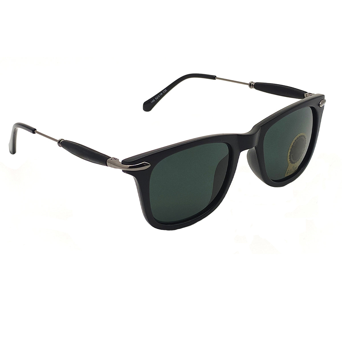 Black Enigte Square Sunglasses (SUN-RN-2148-BLK1BLK-M) SWASTIK CREATIONS The Trend Point