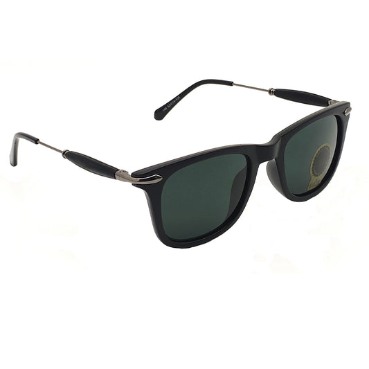 Black Enigte Square Sunglasses (SUN-RN-2148-BLK1BLK-M)