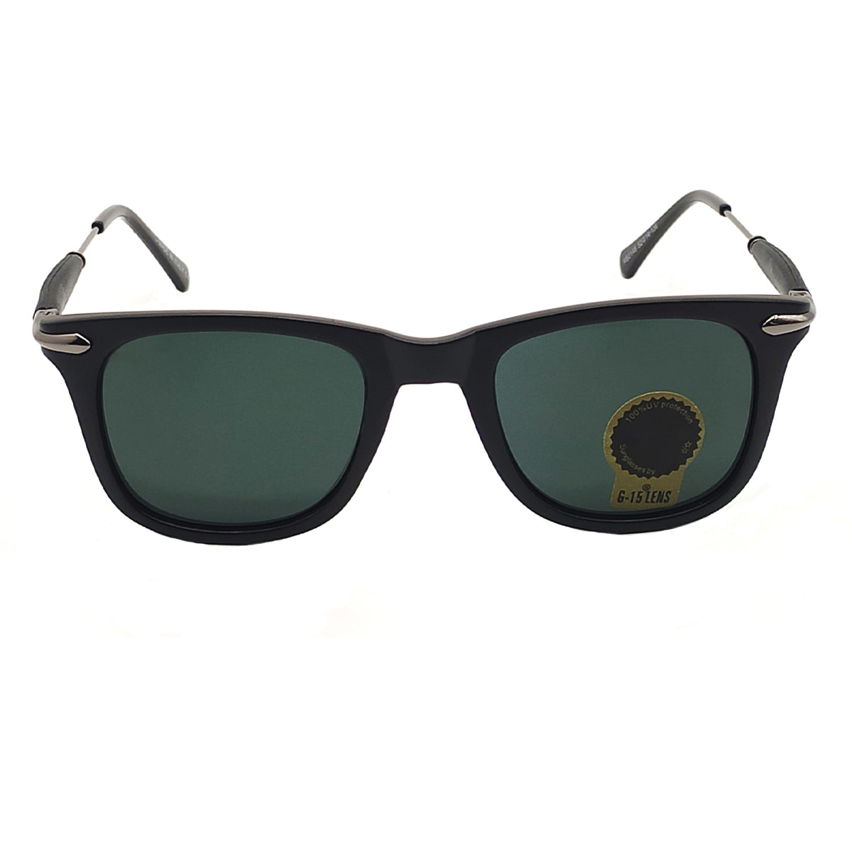 Black Enigte Square Sunglasses (SUN-RN-2148-BLK1BLK-M) SWASTIK CREATIONS The Trend Point