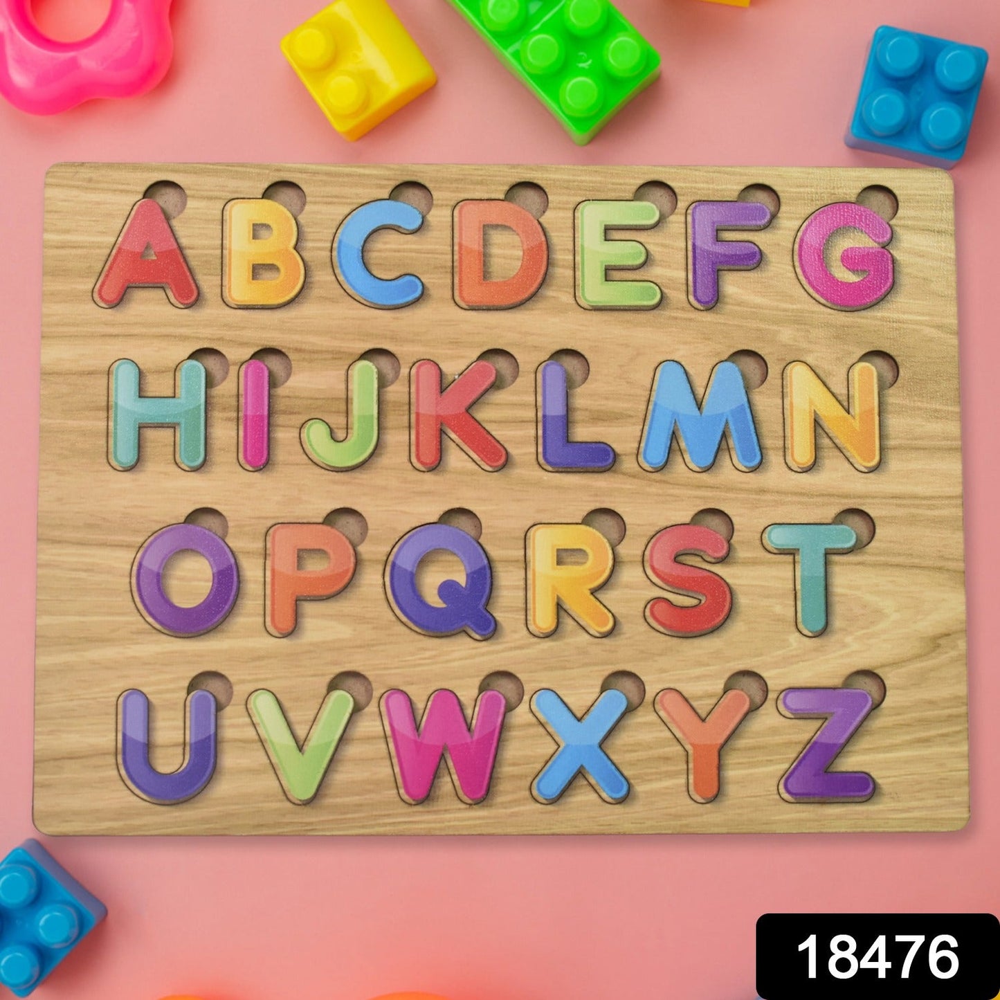 TOP BRIGHT Wooden ABC & Shape Learning Puzzle SWASTIK CREATIONS The Trend Point