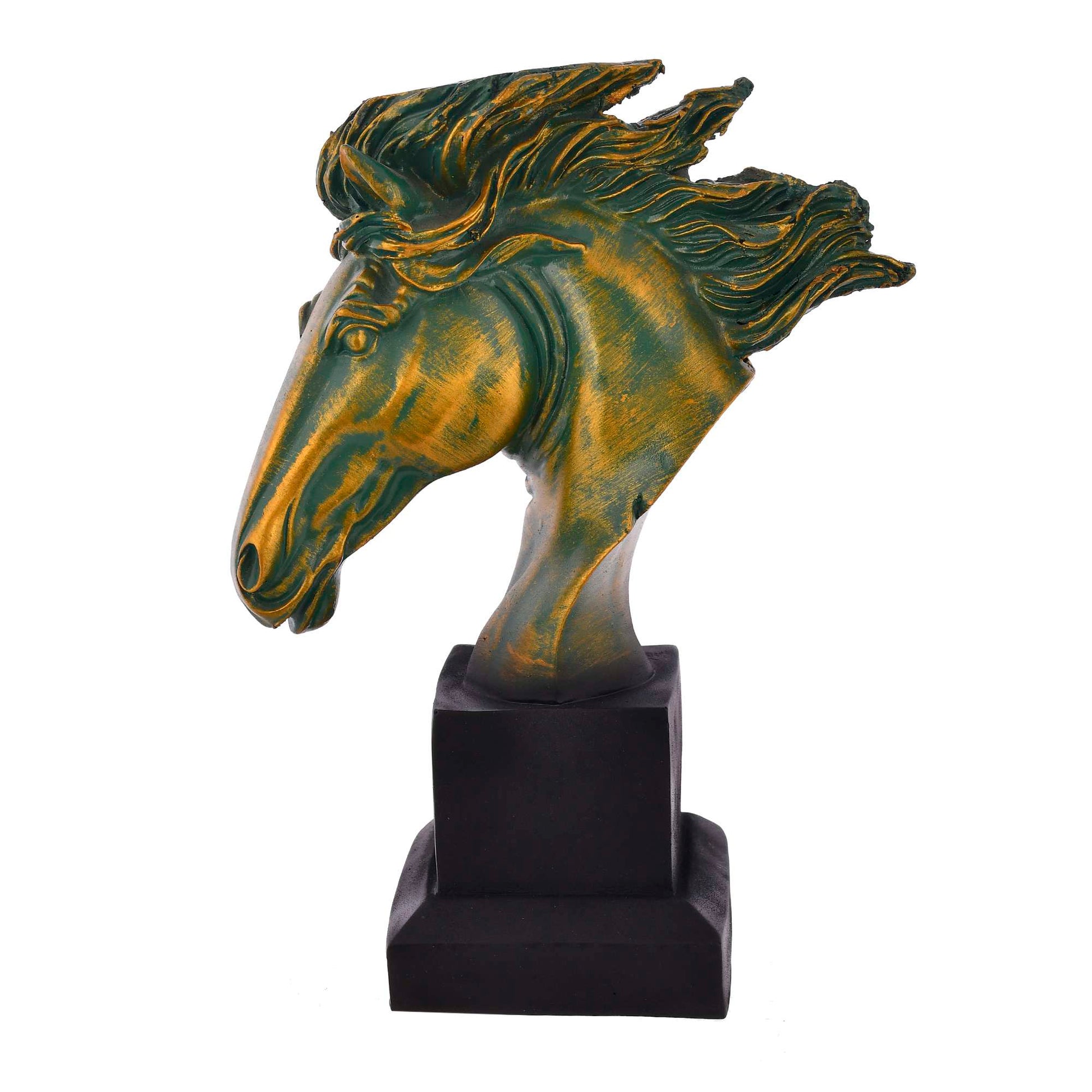 Swastik Trend Point Horse Face Statue for Home Decor Showpiece -21 12cm*10cm*24cm