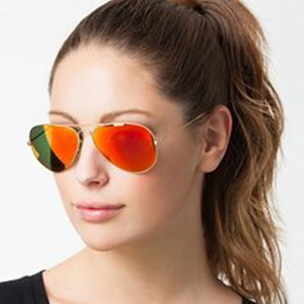 Purosangue 3026 Aviator Sunglasses (SUN-RN-3026-ORG3GLD-M)