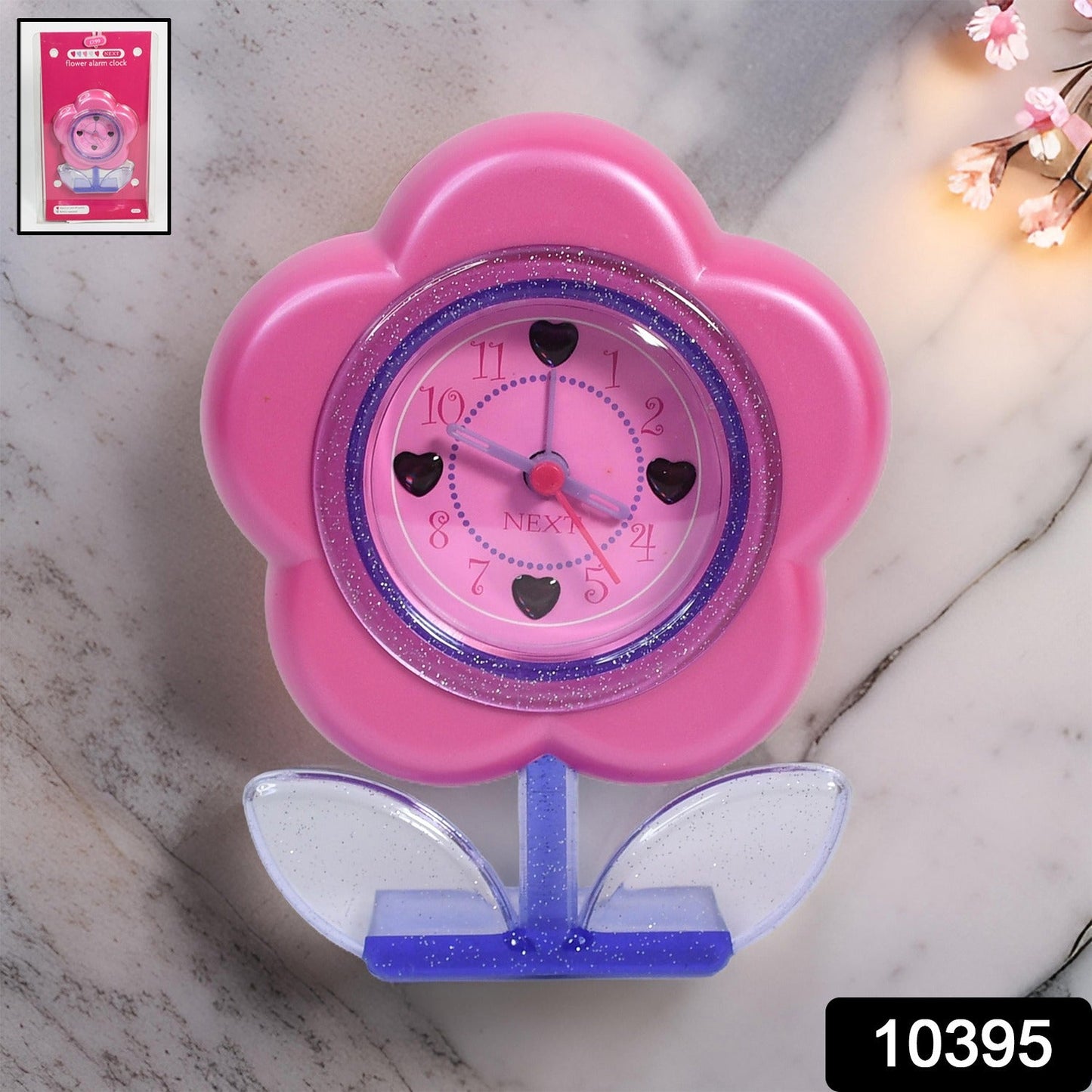 Flower-Shaped Desk Clock with Alarm System SWASTIK CREATIONS The Trend Point