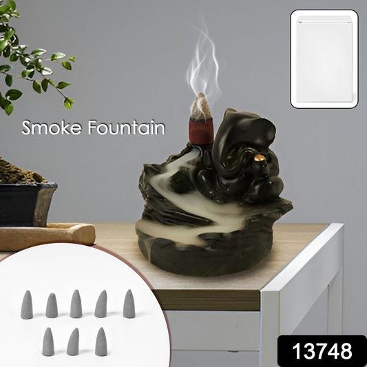 Smoke Fountain Ganesha Idol Decoration 