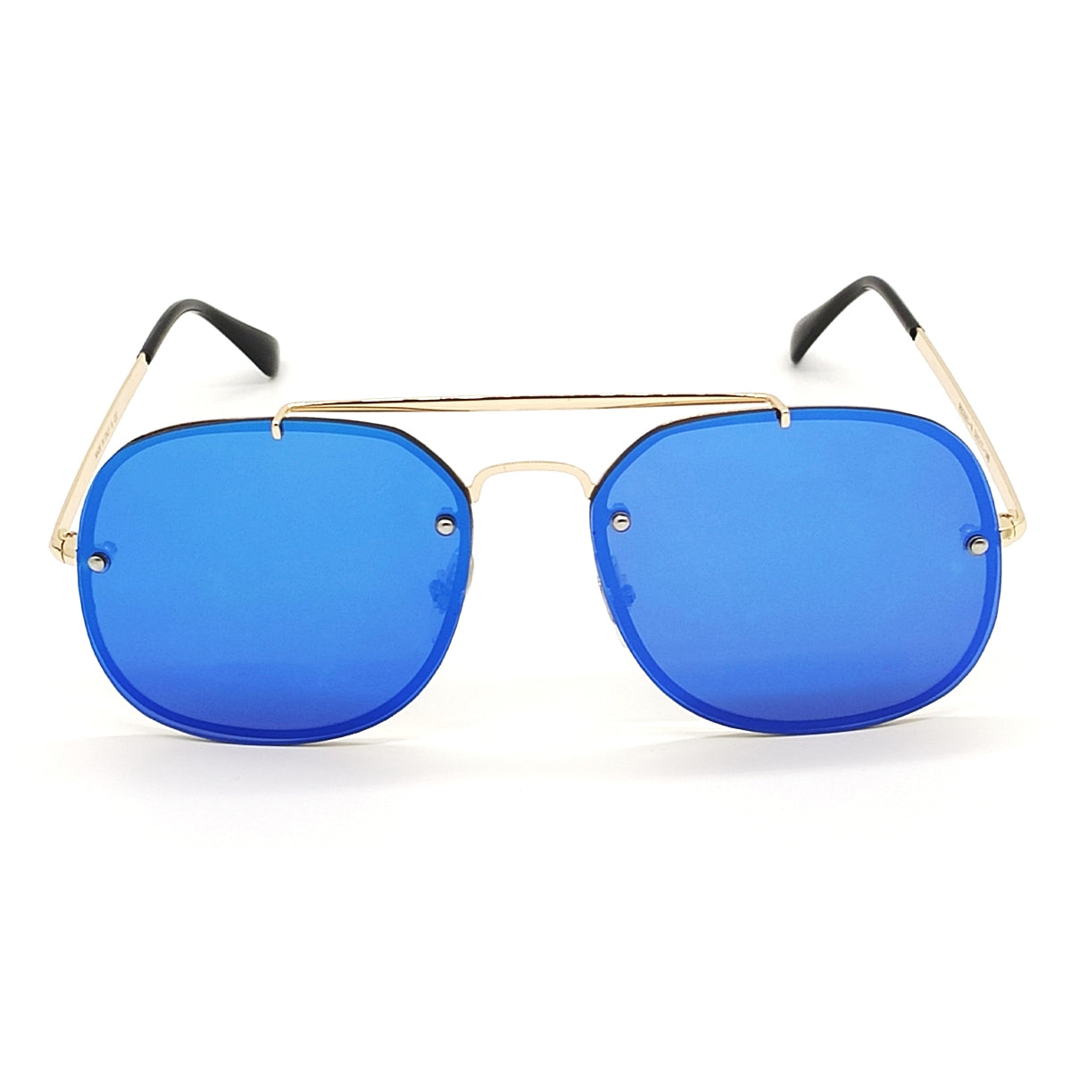 3583 Berlinetta Square Sunglasses (SUN-RN-3583-AQB3GLD) SWASTIK CREATIONS The Trend Point