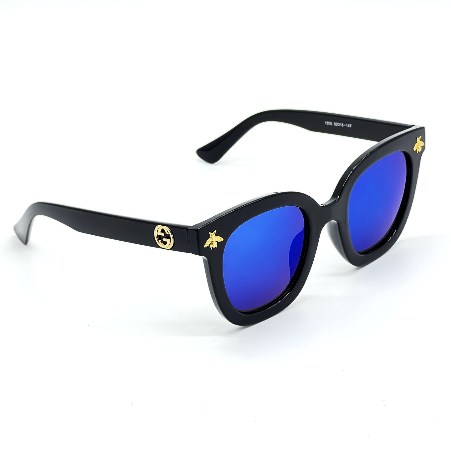 Blue monza Square Sunglasses (SUN-GC-1500-BLU3BLK) - SWASTIK CREATIONS The Trend Point SWASTIK CREATIONS The Trend Point