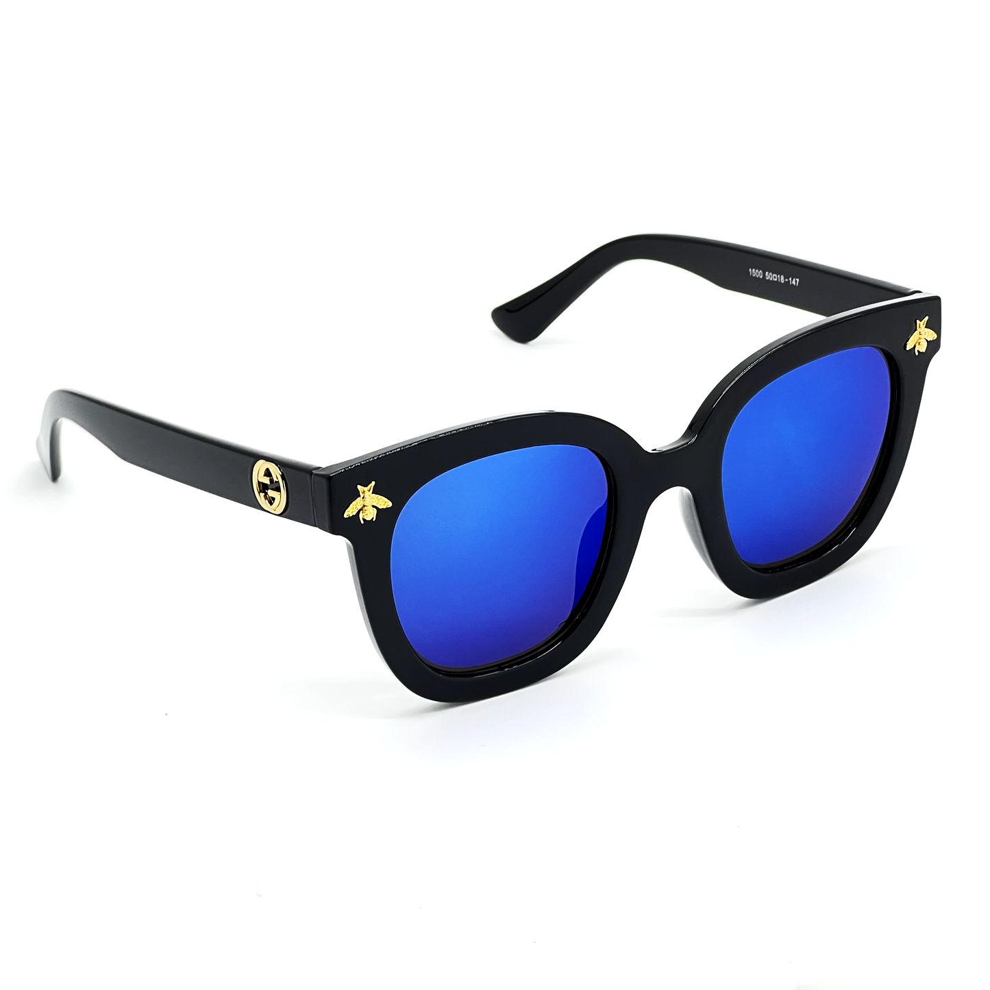 Blue monza Square Sunglasses (SUN-GC-1500-BLU3BLK) - SWASTIK CREATIONS The Trend Point SWASTIK CREATIONS The Trend Point